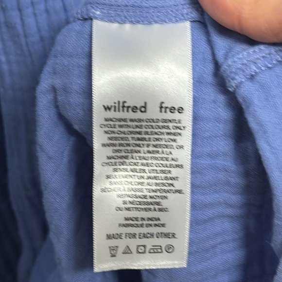 Aritzia Wilfred Periwinkle Blue Sleeveless Firefly Midi Dress Size L - Picture 7 of 9